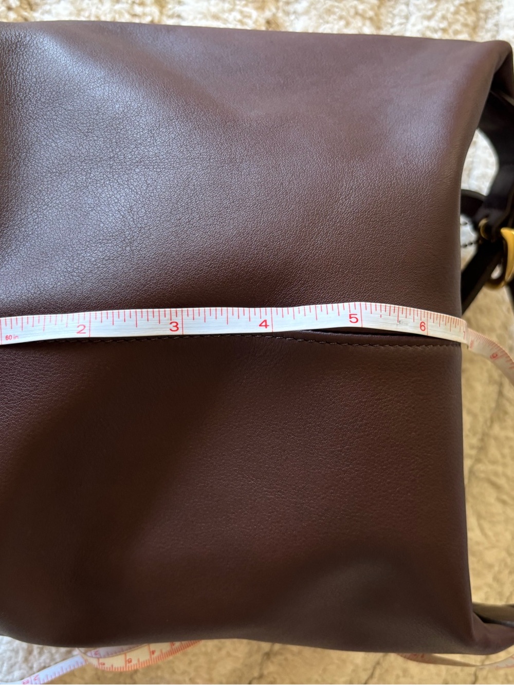 Coach Dark Brown Leather Shoulder Bag with Gold Hardware - Picture 7 of 13